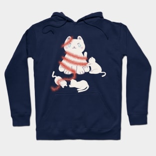 Tinsel Christmas Cats Hoodie